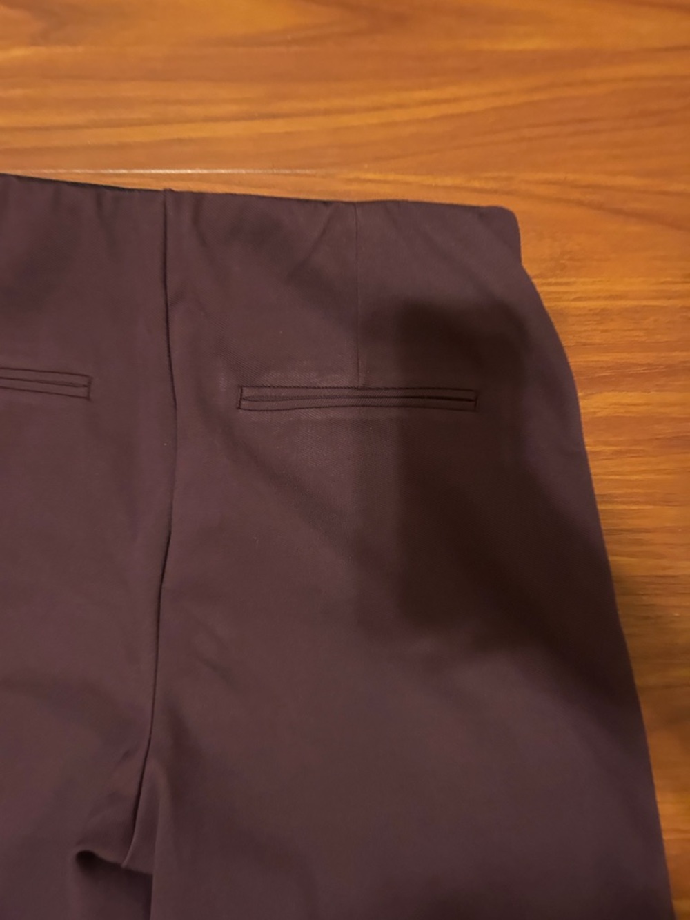 Ann Taylor Maroon High-Rise Tailored Trousers - Picture 5 of 5